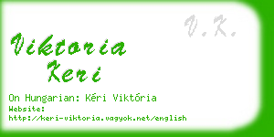 viktoria keri business card